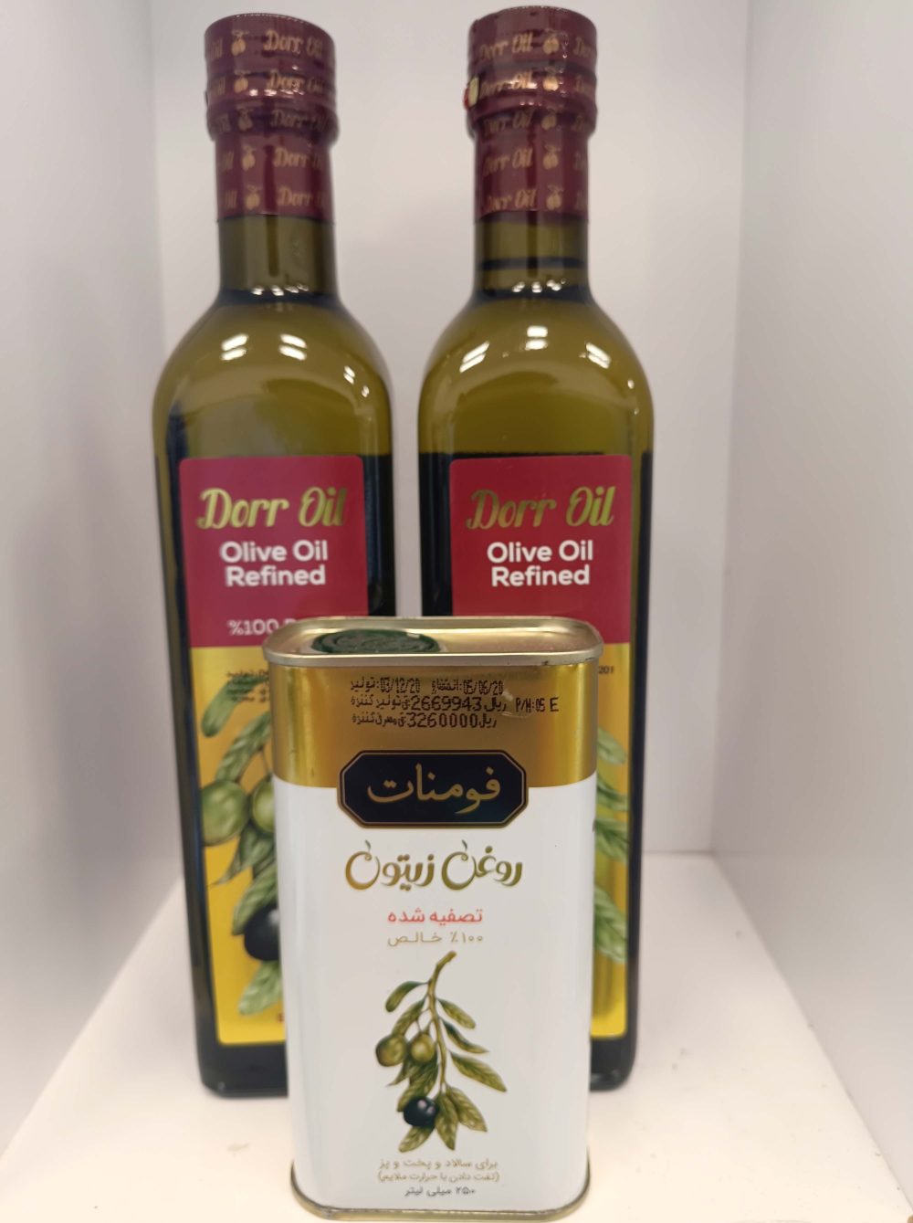 روغن زیتون تصفیه 500 میل شیشه ای