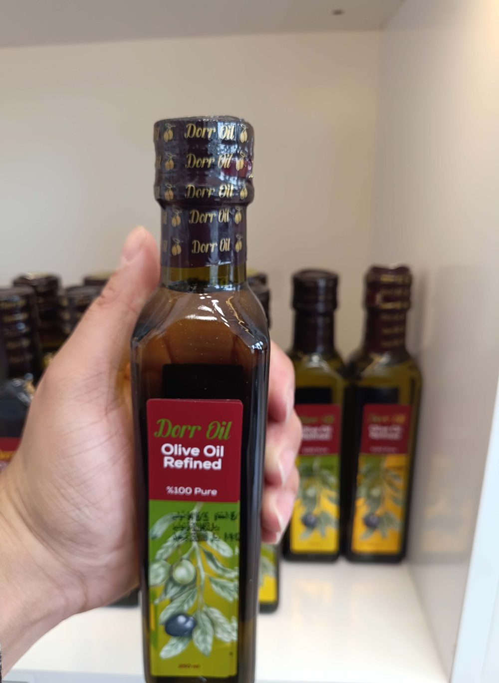 روغن زیتون تصفیه ۲۵۰ میل شیشهای فومنات